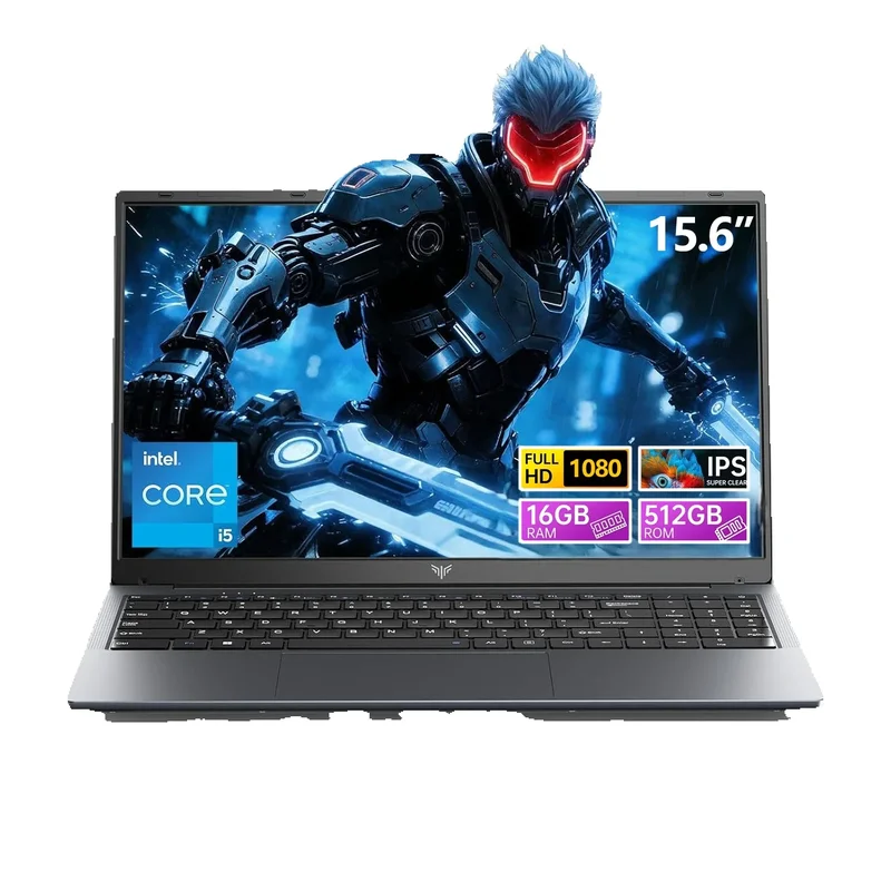 AliExpress - KAMRUI 15,6 Gaming-Laptop mit Intel Core i5 12600H, 16GB DDR4 RAM, 512GB SSD, WiFi 6, Windows 11 Laptop-Computer für Videobearbeitung.