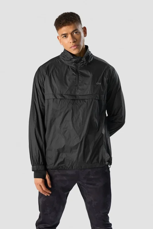 ICANIWILL - Mercury Anorak Black - Herrer - Træningstøj fra ICIW