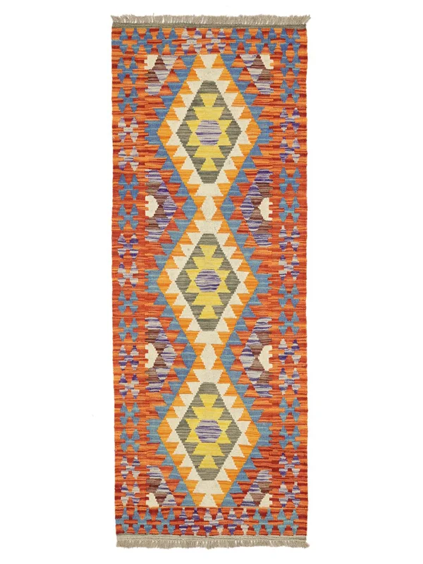 Kelim Afghan Old Style Vloerkleed Oosters Tapijtloper (Wol, )