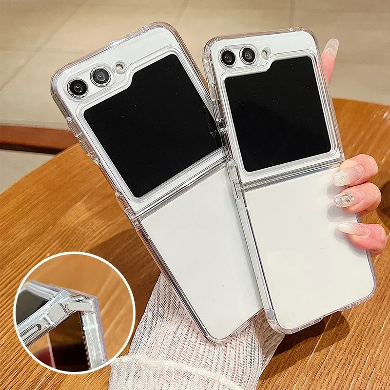 AliExpress - Coque de téléphone transparente en TPU souple, étui pliable en Silicone pour Samsung Galaxy Z Flip 7 6 5 4 3 5G, Flip6 Flip5 Flip4 Flip7 