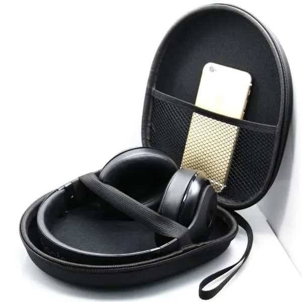 Headphone Case for On-Ear/Over-Ear Headphones, Case, 21 x 18.5 x 6 cm, Black