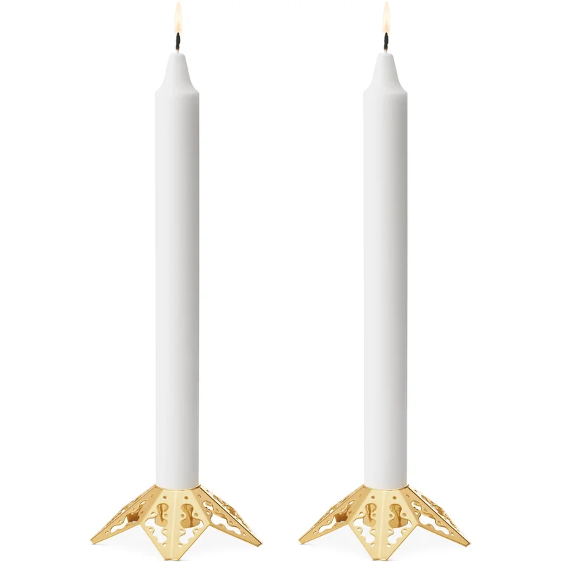 Georg jensen 2022 Lysestake, 2 stk, gull
