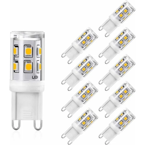 G9 LED-lampor 2W motsvarande 20W varmvit 3000K 200lm 10-pack Odipie