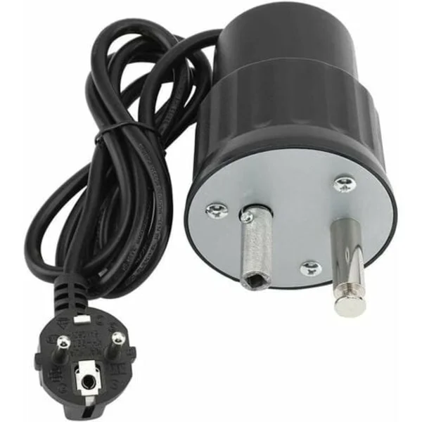 BBQ Rotisserie Motor Elektrisk Motor Camping Aluminium BBQ Rotisserie Sæt Nominel Belastning 0-24kg (EU Stik)