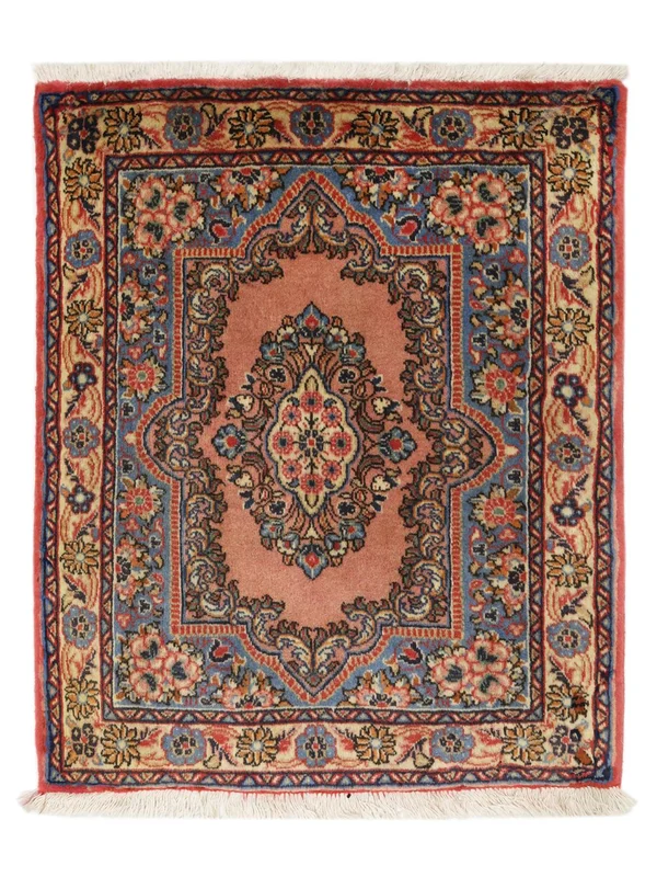 Hand Knotted Oriental Sarouk Rug 67X80 Dark Red/Brown