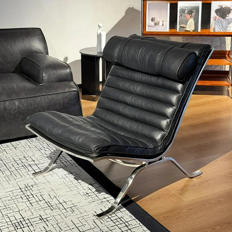 AliExpress - Einzelner Sofasessel im Minimalistischen Luxus-Stil für das Wohnzimmer, Hochwertiger Designer-Sessel, Bequemer Freizeitliegestuhl
