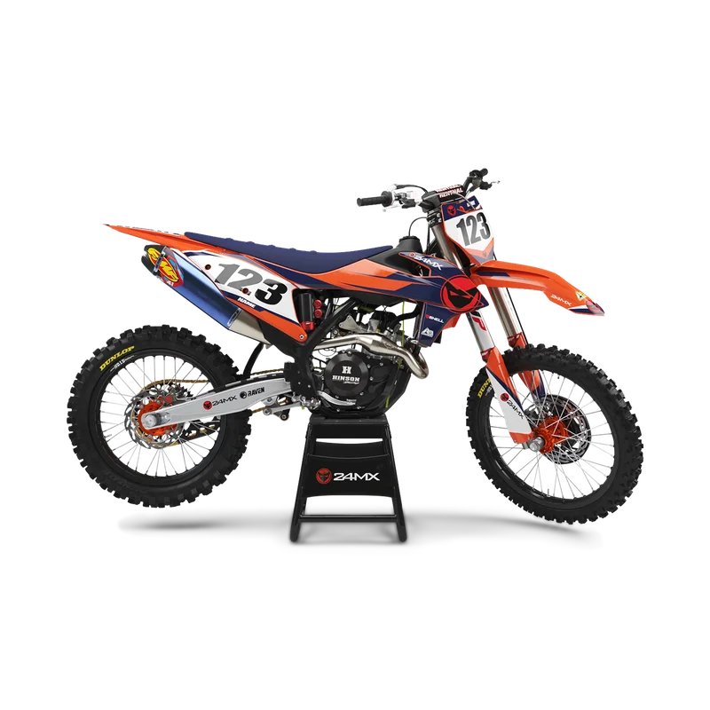 Kompletny Zestaw Naklejek 24MX GP + Okleina na Pola Numerowe - KTM 85 SX 17/14 2019-2026