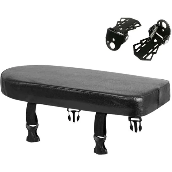 Bike Seat Rear - With Footrest - Rear Bike Seat - Luggage Rack Cushion - Bike Seat Set - Rear Bike Seat
