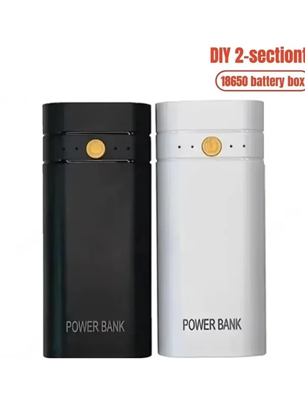 AliExpress - USB Powerbank Ladehülle 5V 6000mAh 2x 18650 USB Typ-C Akku-Ladegehäuse für Handy Elektronik DIY (ohne Batterien)