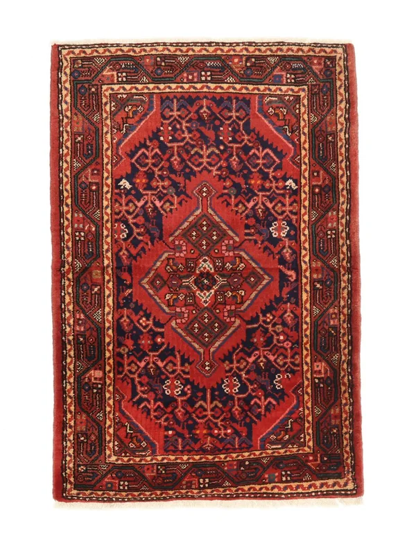 Oriental Zanjan Rug 85X123 Dark Red/Black Wool