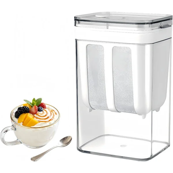 1100 ml kapacitet yoghurt sil/separator för grekiska yoghurtmaskiner, används för vassle separation.