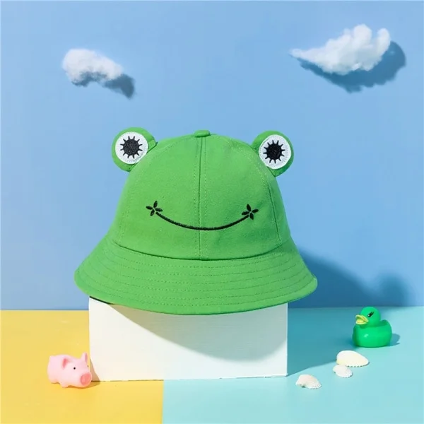 IC Bucket Hats Kvinnors Bucket Hat Groda Solhatt Bucket Hat