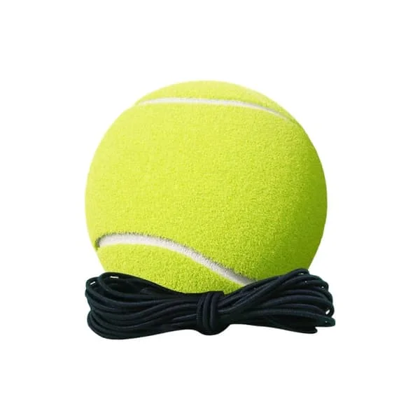 Tennistränare med snörboll Bärbar tennis soloträning Rebounder med viktad bas Barn Vuxna Nybörjare Bakgård Självtennisträningsverktyg