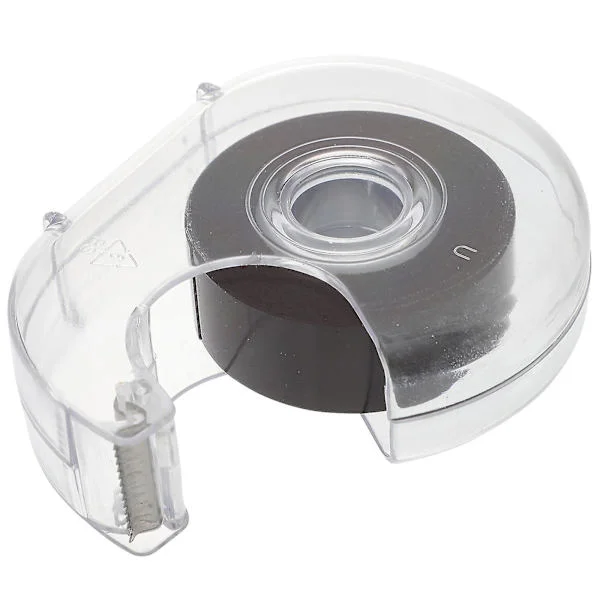 1 rull 5m fleksibel magnettape med bakside, selvklebende magnet med dispenser