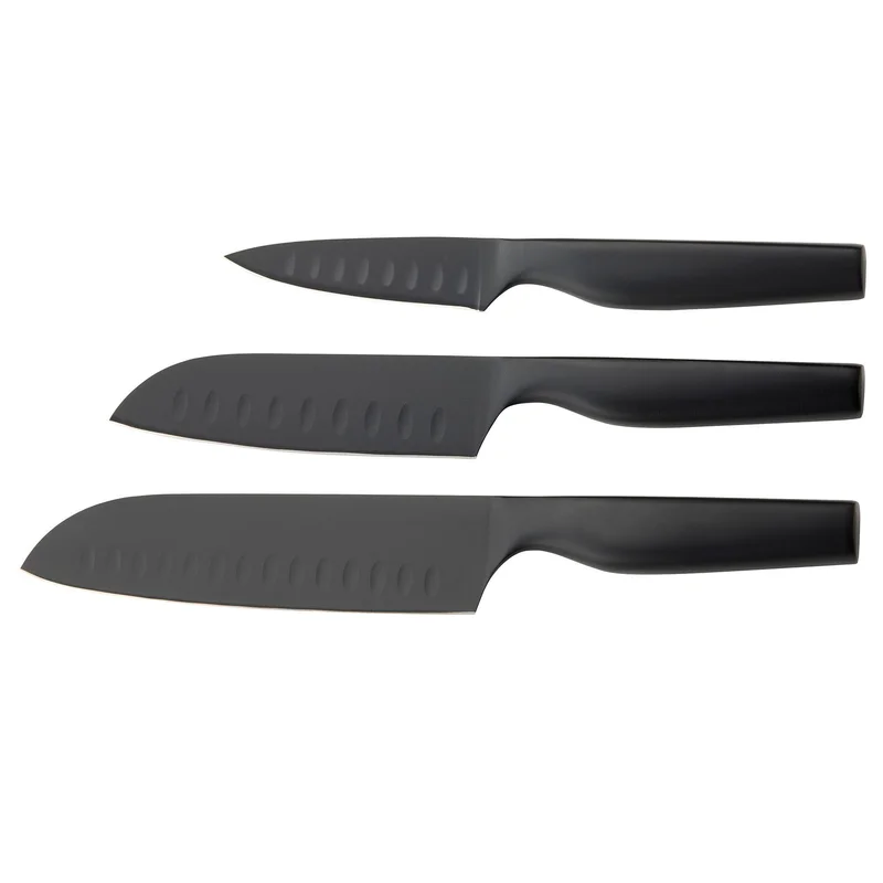 Dorre Sukai knivset (3 st), svart | Matlagning > Köksknivar > Knivset | Bagaren och Kocken