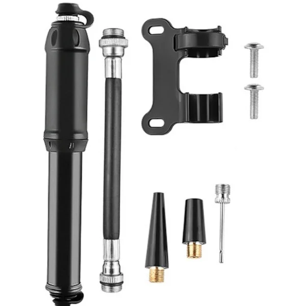 Cykelpump, liten cykelpump, mini cykelpump, 2-delad cykeldäckspump, Mini cykelpump, För racercyklar, mountainbikes och BMX-cyklar