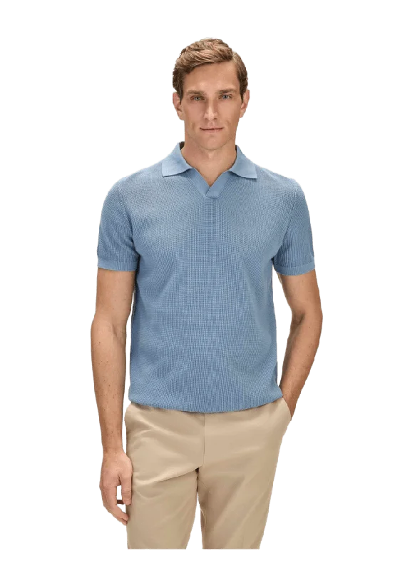 John Henric Cotton Texture Knitted Ss Polo Sweater (pascal) Tröjor Herr XXL