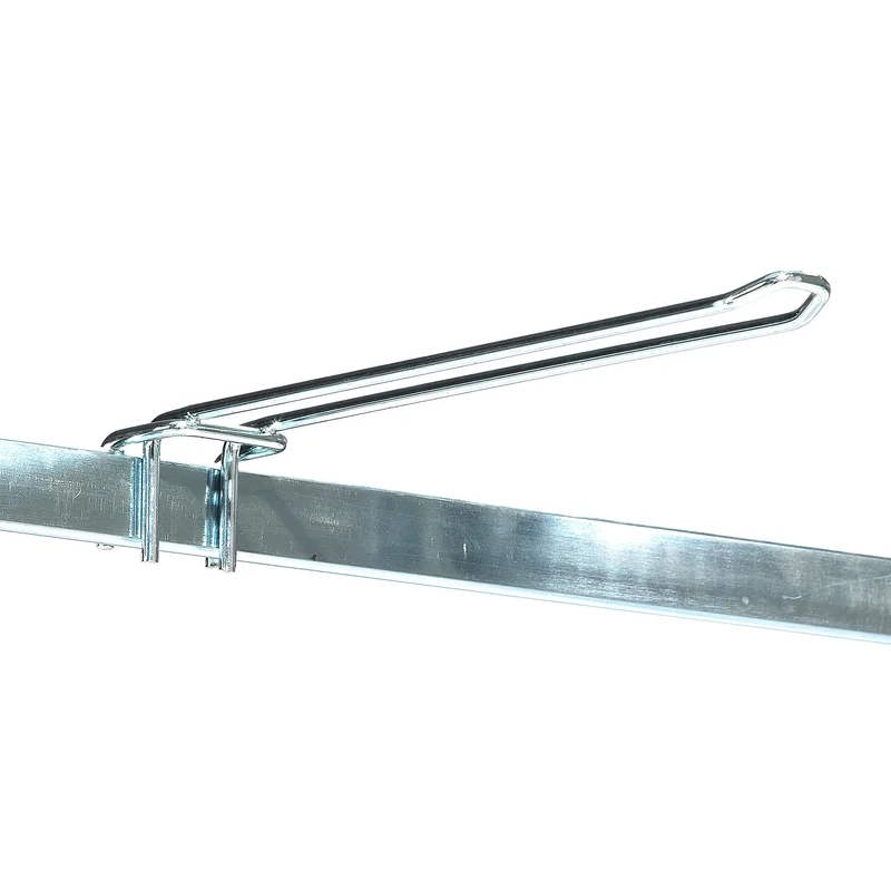 Double hook for galvanised shelving TRANSFORM, L 300 mm