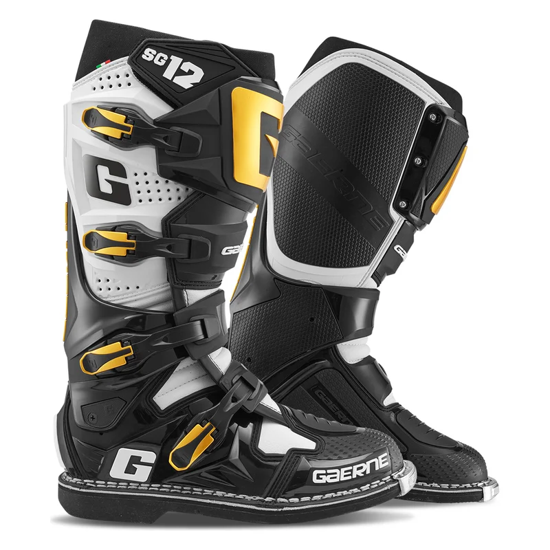 Stivali Cross Gaerne SG12 Nero/Bianco/Oro 43