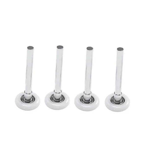 4 Heavy Duty Nylon Garage Door Rollers with Sealed Ball Bearings 105mm 2 Inch Nylon & Steel Wheels