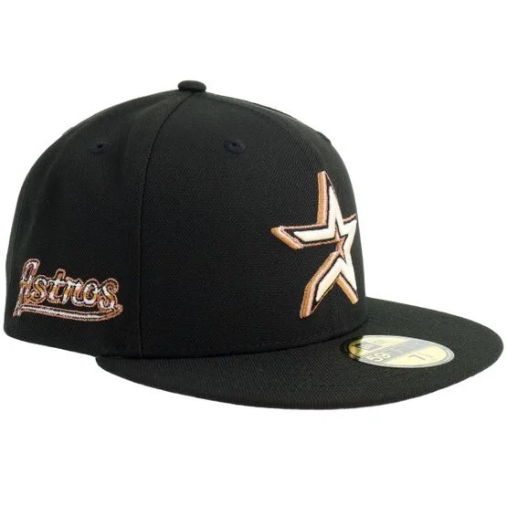 New Era - "Hatstore Exclusive x Houston Astros 59FIFTY Black Fitted " Fitted Black Cap - MLB @ Hatstore