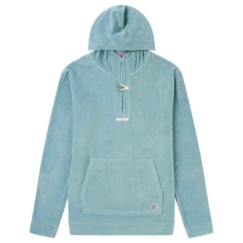 Amundsen Comfy Cord Hood Mens Aqua