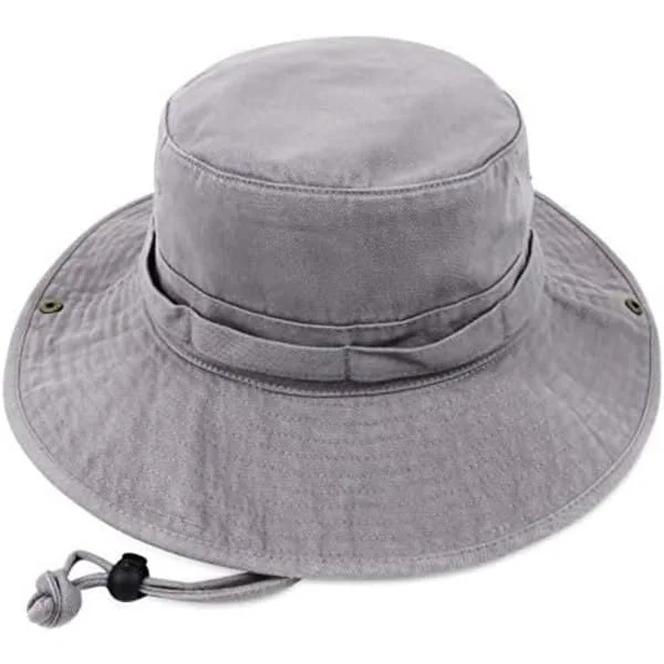 IC Bucket Hat Bredbrättad UV-skydd Solhatt Boonie Hattar Fiske Vandring Safari Utomhus Hattar för Män och Kvinnor