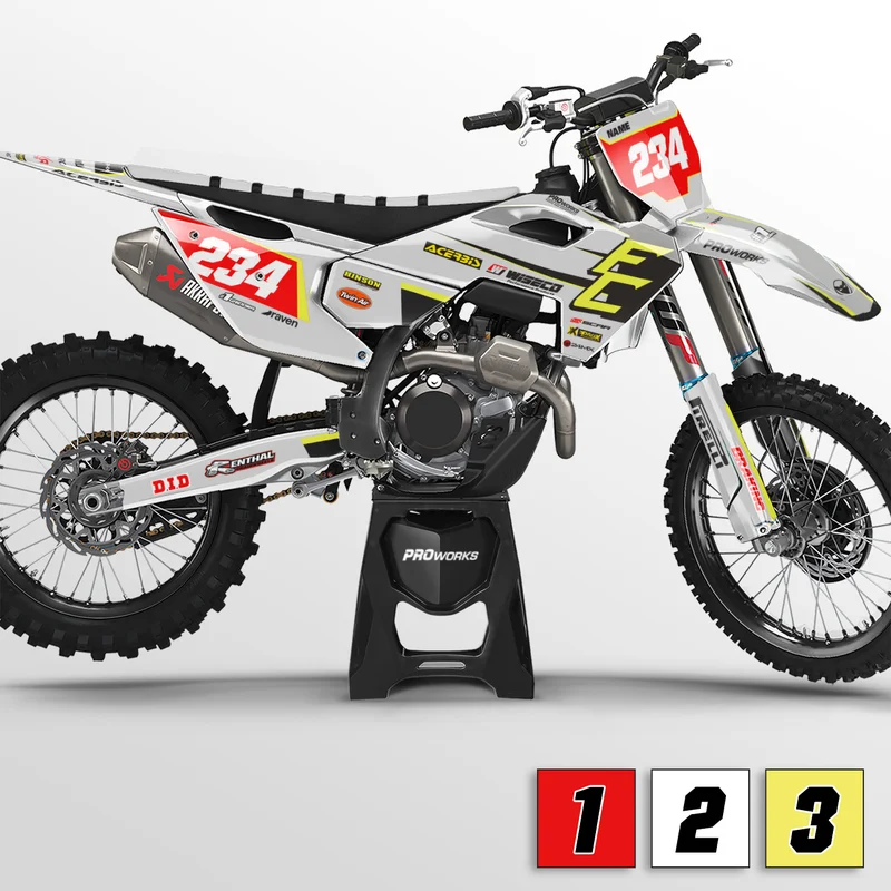 Zestaw Naklejek 24MX Husqvarna Unadorned - Husqvarna TE 310 2009-2014