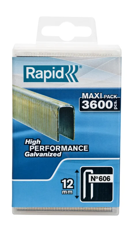 Rapid Nr 606 Dubbelspik 12 mm, 3600-pack, Infästning