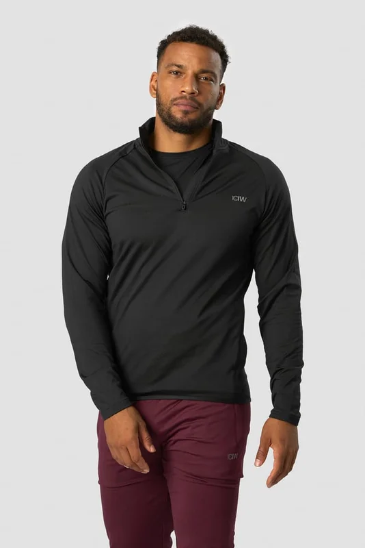 ICANIWILL - Ultimate Training 1/4 Zip Black - Träningströja - Herr - Träningskläder från ICIW