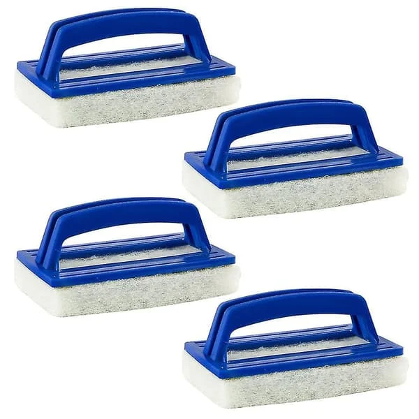 Pcs Pool Sponge Brushes, Plastic Swimming Pool Brush Cleaning Brush, Swimming Pool Brush Pool Hand Brush Set, Pool Cleaning Hand Scrubber With Handle