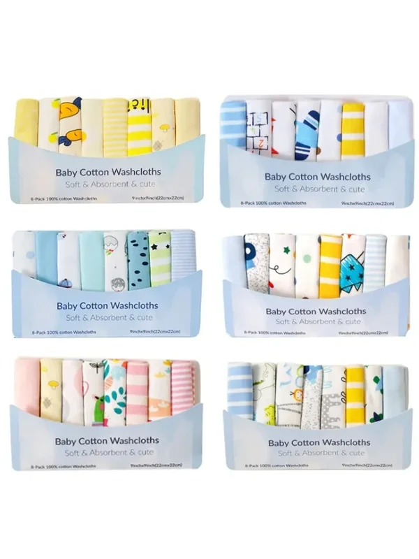 AliExpress - 5/8 Pcs Baumwolle Neugeborenen Baby Handtücher Set Speichel Handtuch Pflege Handtuch Baby Jungen Mädchen Bebe Toalha Waschlappen 