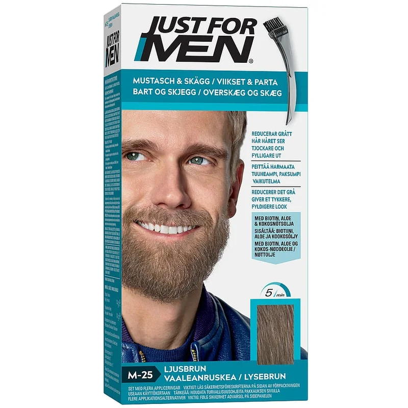 Just For Men Skægfarve Light Brown, Mænd, Hår, Hårfarve