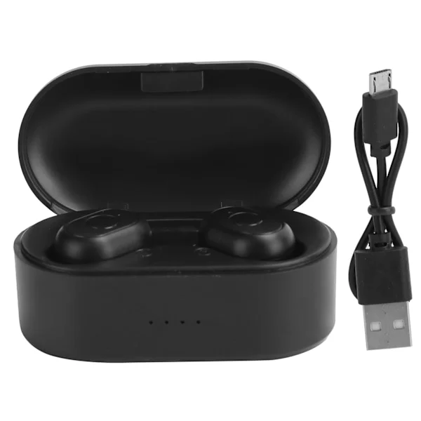 Y80 Trådløst Bluetooth-headset In-Ear Binaural Stereo-headset Bluetooth 5.0-headset (sort)