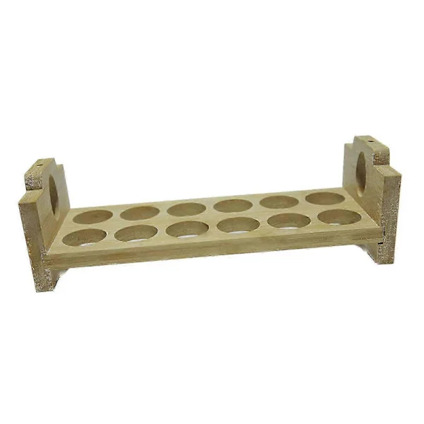Äggorganisatör Trä Äggbricka Bondgård Display Bänkskiva Äggbehållare Rack Trä Ägghållare för Kök Supermarket Skafferi