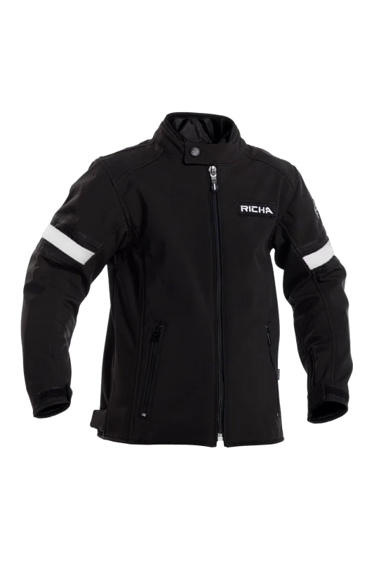 MC-Jakke Richa Toulon 2 Softshell Barn Svart/grå M
