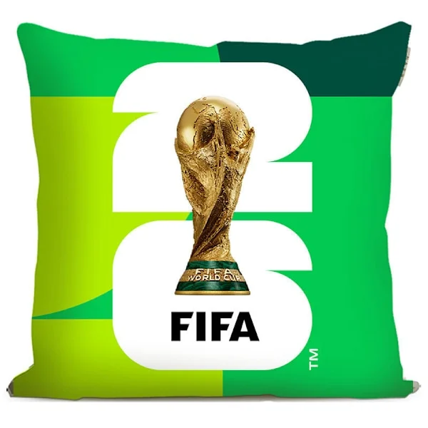 2026 World Cup FIFA World Cup Trophy-Themed Pillowcase (Design: USA, Canada, Mexico 1) 40*40cm