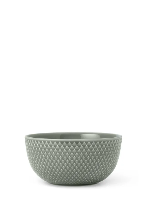 Lyngby Porcelæn Skål Ø13cm Rhombe Earth Moss