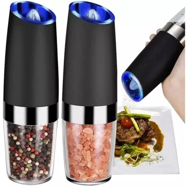 Electric Salt and Pepper Grinders - 2-pack with Gravity Function[ZHE]