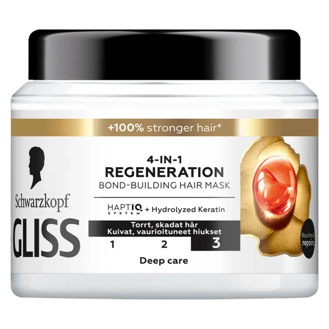 GLISS 4-In-1 Regeneration Bond-Building Hair Mask Balsam Dam 400ML