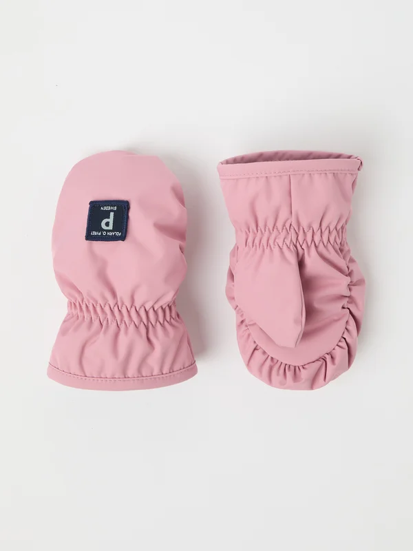 Polarn O. Pyret - Padded mittens for baby - 0 - Childrenswear - pink