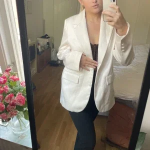 Vit oversized Blazer