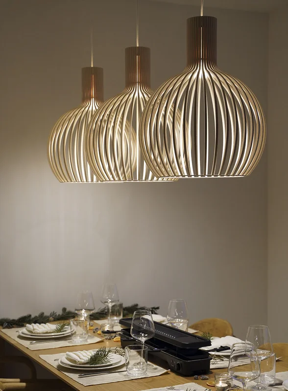 Secto Design Octo 4241 Small taklampe 5m ledning - valnøtt