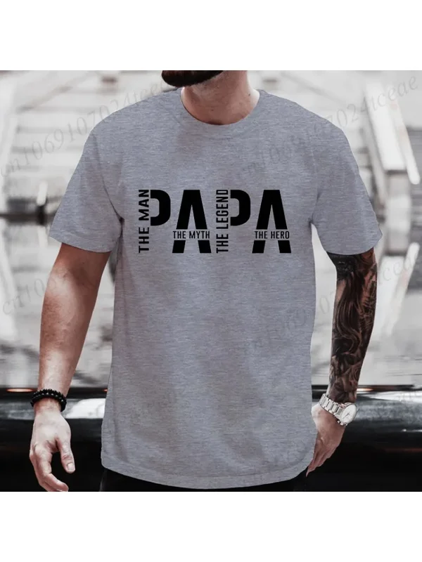AliExpress - Papa De Man De Mythe De Legende Grappige T-shirt voor Mannen Kleding Papa T-shirt Korte Mouw T-shirt Mannen T-shirts Kleding tops