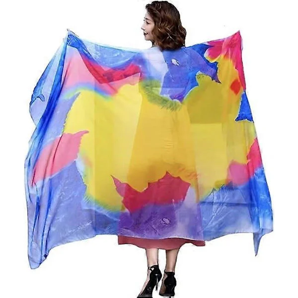 Sarong för kvinnor, strandöverdrag, sommarkläder, chiffong, baddräkt, omslagssjal