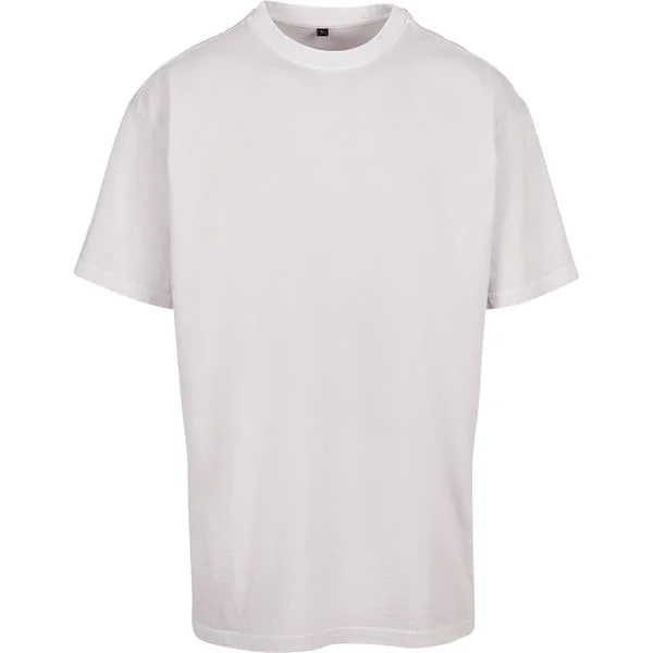 Bygg ditt varumärke herr tungvikts oversized T-shirt 4XL mjuk lila
