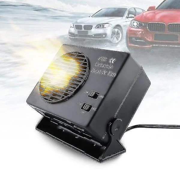 300W 12V Auton Keraaminen Lämmitin Lämmittävä Sulatuslaite Tuulilasi Sumunpoistaja Kuuma Tuuletin