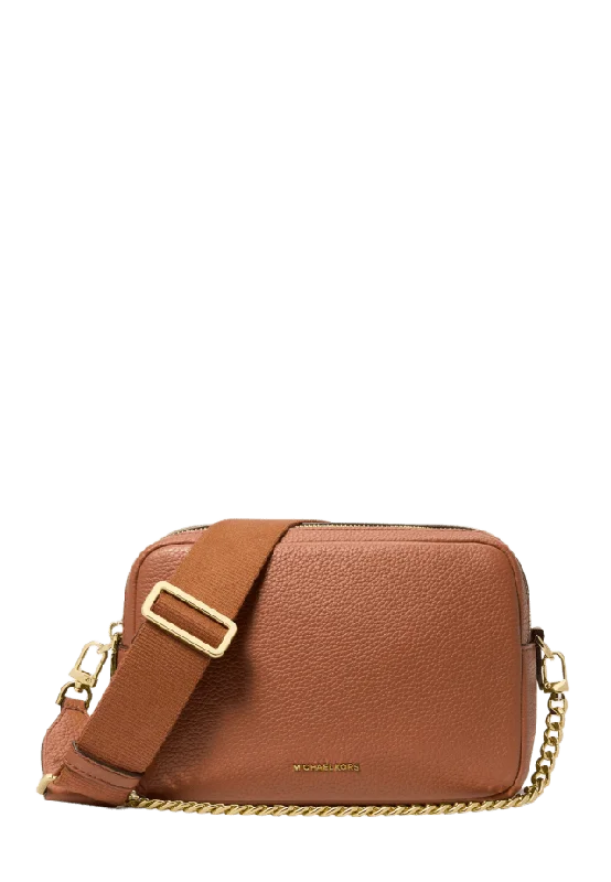 Michael Kors Bryant Medium Pebbled Leather Camera Crossbody Bag Handväskor Dam Brun ONESIZE