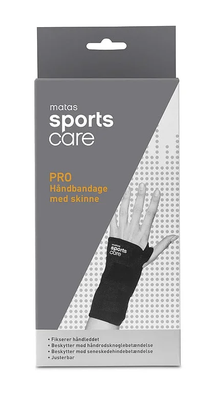 Spar 20% • Køb 2, Matas Striber Håndbandage med Skinne, Medicin & Pleje, Støttebind, Håndledsstøtte