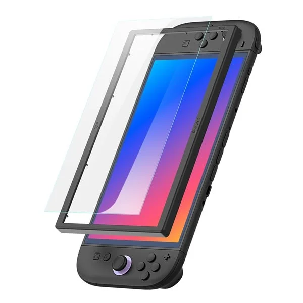 Dux Ducis HD herdet glass for Nintendo Switch 2 med installasjonsramme